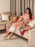 LimeLight Eid Vol-2 Unstitched Lawn 2 Piece Printed Suit U1522 Peach - FaisalFabrics.pk