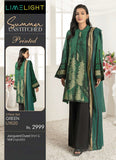 LimeLight Vol-02 Summer Unstitched Printed Lawn 2 Piece Suit U1620 Green