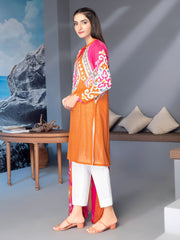 LimeLight Summer Unstitched Printed Lawn 2 Piece Suit U1750 Orange