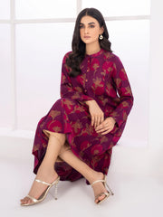 LimeLight Winter Unstitched Printed Khaddar 1Pc Shirt U2049 Magenta