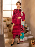 LimeLight Winter Unstitched Printed Khaddar 2Pc Suit U2062 Red