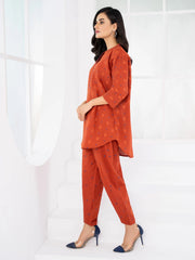LimeLight Winter Unstitched Printed Khaddar 2Pc Suit U2068 Rust