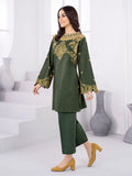 LimeLight Winter Unstitched Printed Khaddar 2Pc Suit U2087 Green
