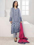 LimeLight Summer Unstitched Printed Lawn 2 Piece Suit U2098 Grey