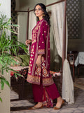 LimeLight Winter Unstitched Printed Khaddar 3Pc Suit U2111 Maroon
