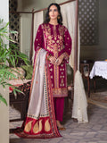 LimeLight Winter Unstitched Printed Khaddar 3Pc Suit U2111 Maroon