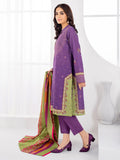 LimeLight Winter Unstitched Printed Khaddar 3Pc Suit U2115 Purple