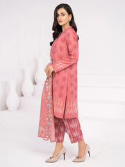 LimeLight Winter Unstitched Printed Khaddar 3Pc Suit U2119 Pink