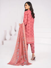 LimeLight Winter Unstitched Printed Khaddar 3Pc Suit U2119 Pink
