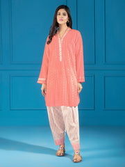 LimeLight Summer Unstitched Printed Lawn 2 Piece Suit U2146 Pink