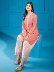 LimeLight Summer Unstitched Printed Lawn 2 Piece Suit U2146 Pink