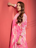 LimeLight Summer Unstitched Printed Lawn 3 Piece Suit U2200 Pink