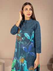 LimeLight Summer Unstitched Printed Lawn 1 Piece Shirt U2212 Blue