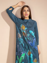 LimeLight Summer Unstitched Printed Lawn 1 Piece Shirt U2212 Blue