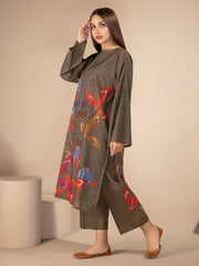 LimeLight Summer Unstitched Printed Lawn 1 Piece Shirt U2212 Brown