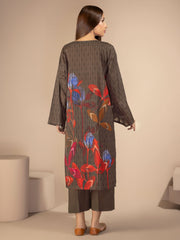 LimeLight Summer Unstitched Printed Lawn 1 Piece Shirt U2212 Brown