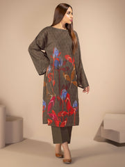 LimeLight Summer Unstitched Printed Lawn 1 Piece Shirt U2212 Brown