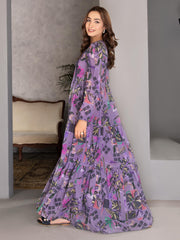 LimeLight Summer Unstitched Printed Lawn 1 Piece Shirt U2216 Purple