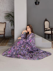 LimeLight Summer Unstitched Printed Lawn 1 Piece Shirt U2216 Purple