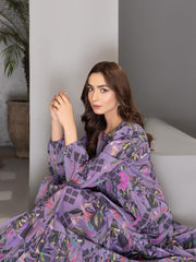 LimeLight Summer Unstitched Printed Lawn 1 Piece Shirt U2216 Purple
