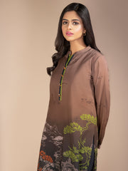 LimeLight Summer Unstitched Printed Lawn 1 Piece Shirt U2331 Brown
