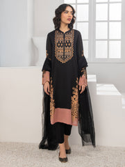 LimeLight Summer Unstitched Printed Lawn 2 Piece Suit U2334 Black