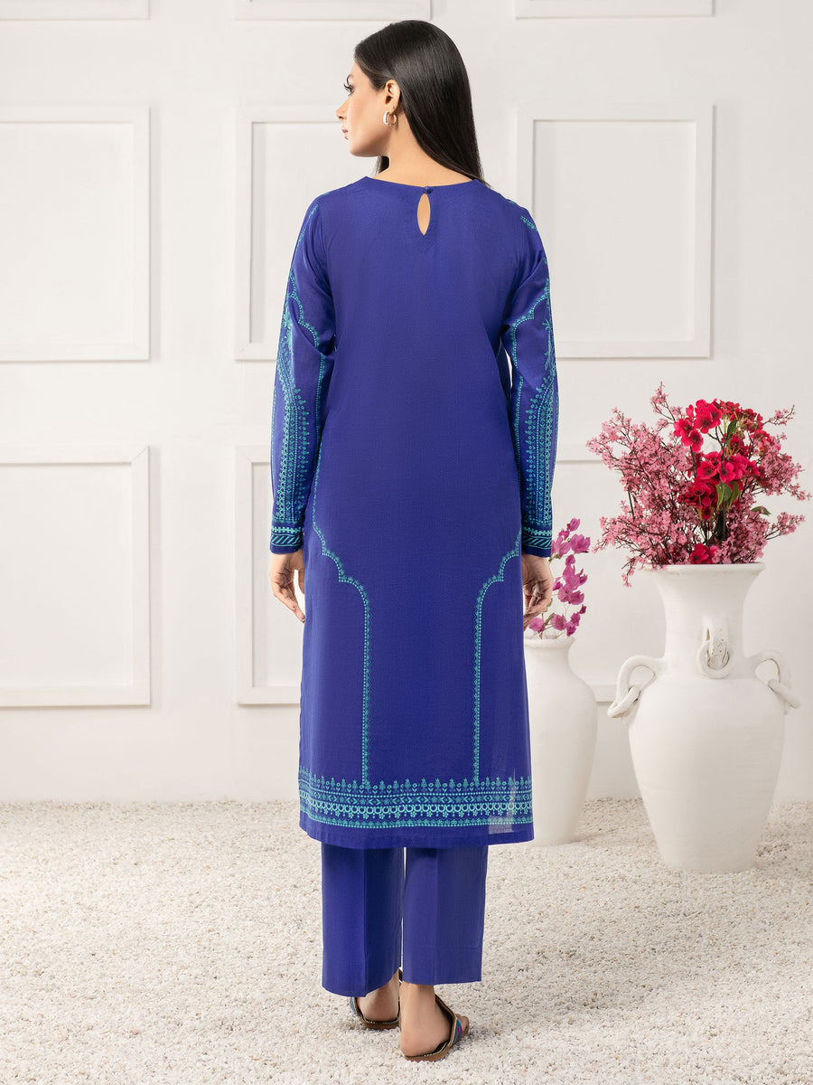 LimeLight Summer Unstitched Printed Lawn 2 Piece Suit U2335 Blue