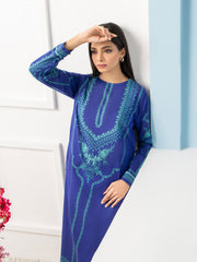 LimeLight Summer Unstitched Printed Lawn 2 Piece Suit U2335 Blue