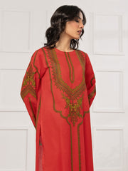 LimeLight Summer Unstitched Printed Lawn 2 Piece Suit U2335 Red