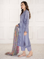 LimeLight Summer Unstitched Printed Lawn 3 Piece Suit U2337 Blue