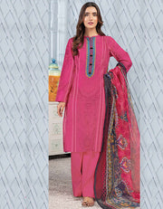 LimeLight Vol-02 Summer Unstitched Printed Lawn 3 Piece Suit U2341 Pink
