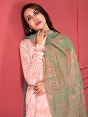 LimeLight Summer Unstitched Printed Lawn 2 Piece Suit U2345 Peach