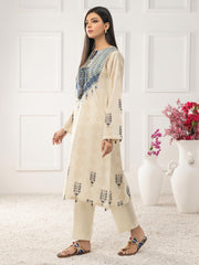 LimeLight Summer Unstitched Printed Lawn 1 Piece Shirt U2366 Off White