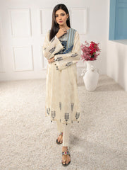 LimeLight Summer Unstitched Printed Lawn 1 Piece Shirt U2366 Off White