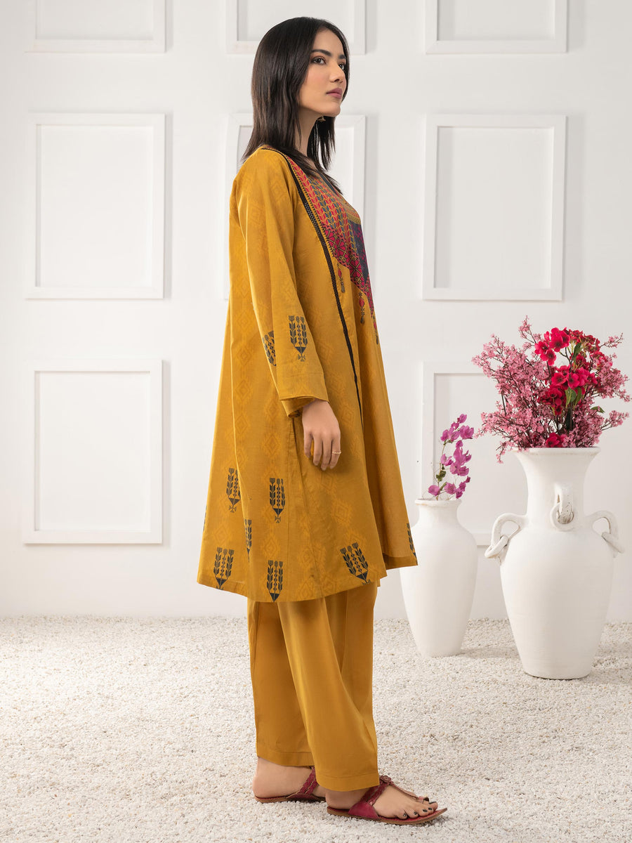 LimeLight Summer Unstitched Printed Lawn 1 Piece Shirt U2366 Yellow