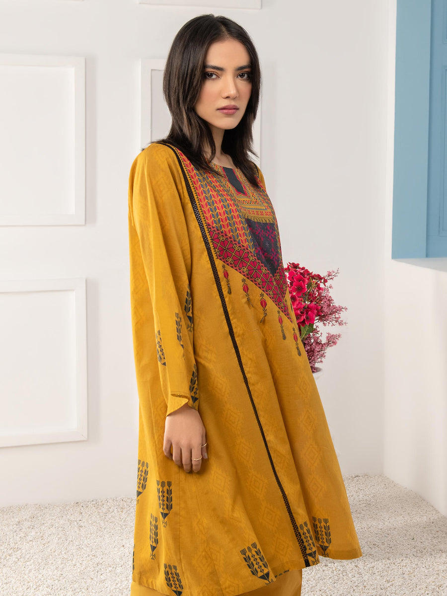 LimeLight Summer Unstitched Printed Lawn 1 Piece Shirt U2366 Yellow