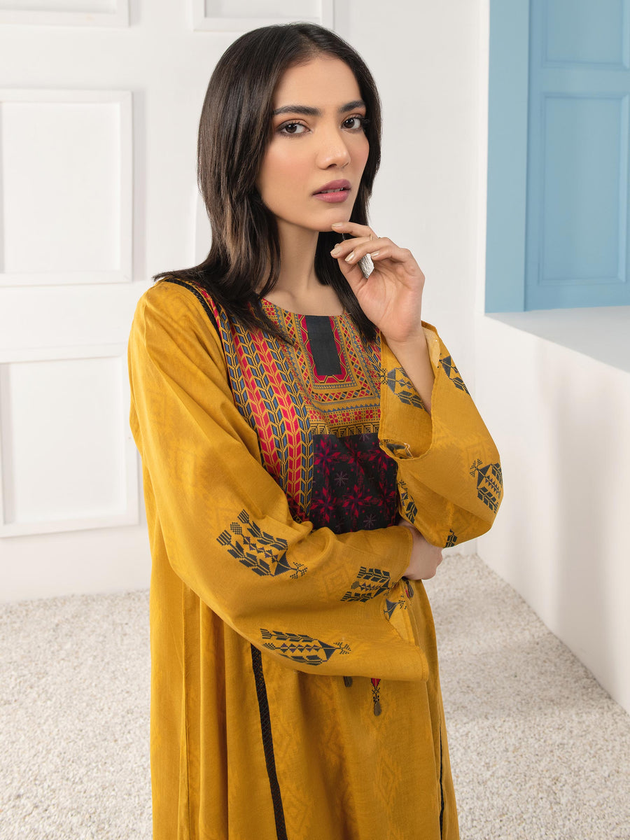 LimeLight Summer Unstitched Printed Lawn 1 Piece Shirt U2366 Yellow
