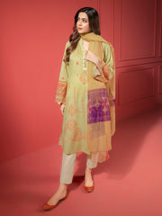LimeLight Summer Unstitched Printed Lawn 2 Piece Suit U2378 Light Green