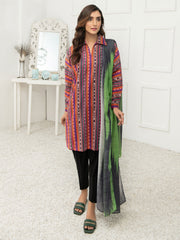LimeLight Vol-02 Summer Unstitched Printed Lawn 2 Piece Suit U2393 Orange