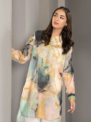 LimeLight Summer Unstitched Printed Lawn 1 Piece Shirt U2407 Tea Pink