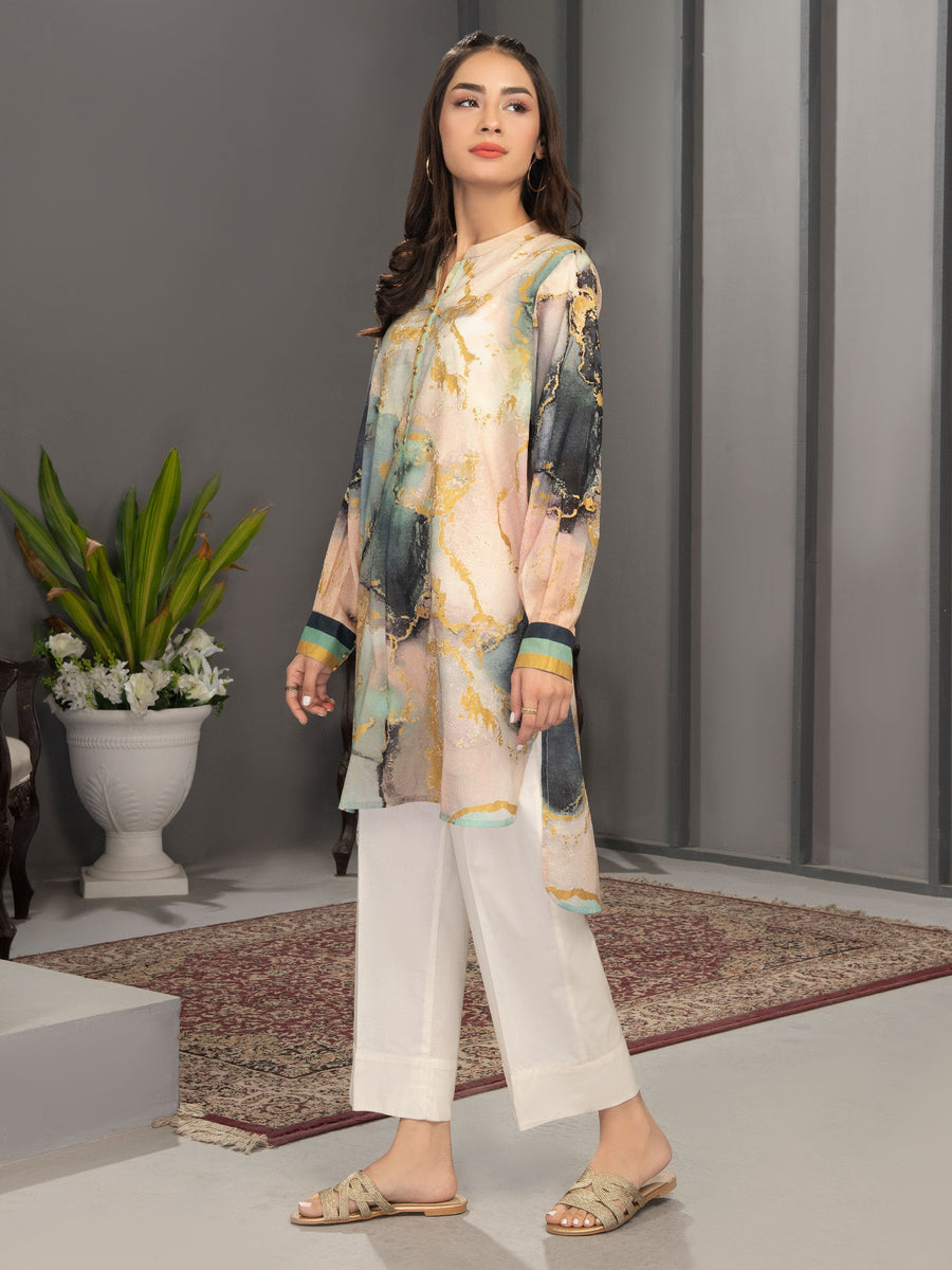 LimeLight Summer Unstitched Printed Lawn 1 Piece Shirt U2407 Tea Pink