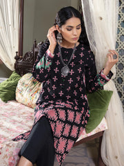 LimeLight Winter Unstitched Printed Khaddar 1Pc Shirt U2500 Black