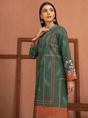 LimeLight Winter Unstitched Printed Khaddar 1Pc Shirt U2507 Zinc