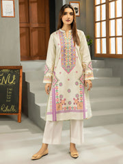 LimeLight Winter Unstitched Printed Khaddar 1Pc Shirt U2512 White