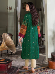 LimeLight Winter Unstitched Printed Khaddar 1Pc Shirt U2513 Green