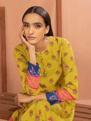 LimeLight Winter Unstitched Printed Khaddar 1Pc Shirt U2517 Olive Green
