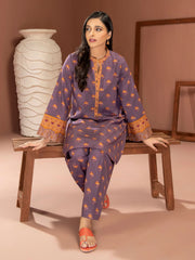LimeLight Winter Unstitched Printed Khaddar 1Pc Shirt U2517 Purple