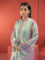 LimeLight Summer Unstitched Printed Lawn 1 Piece Shirt U2524 Mint