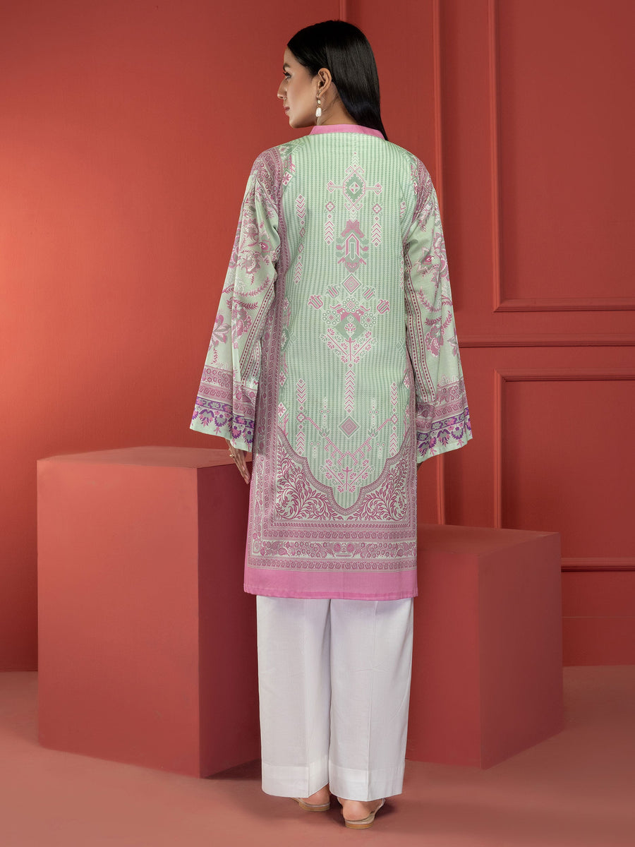 LimeLight Summer Unstitched Printed Lawn 1 Piece Shirt U2524 Mint