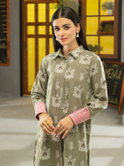 LimeLight Winter Unstitched Printed Cotton 1Pc Shirt U2529 Grey